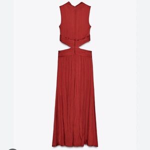 Zara Rust Red Sleeveless Dress